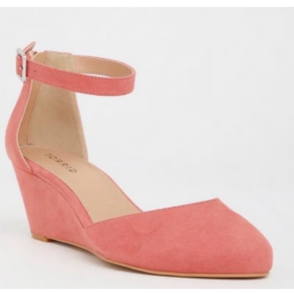 Torrid Pink Wedge Sandals